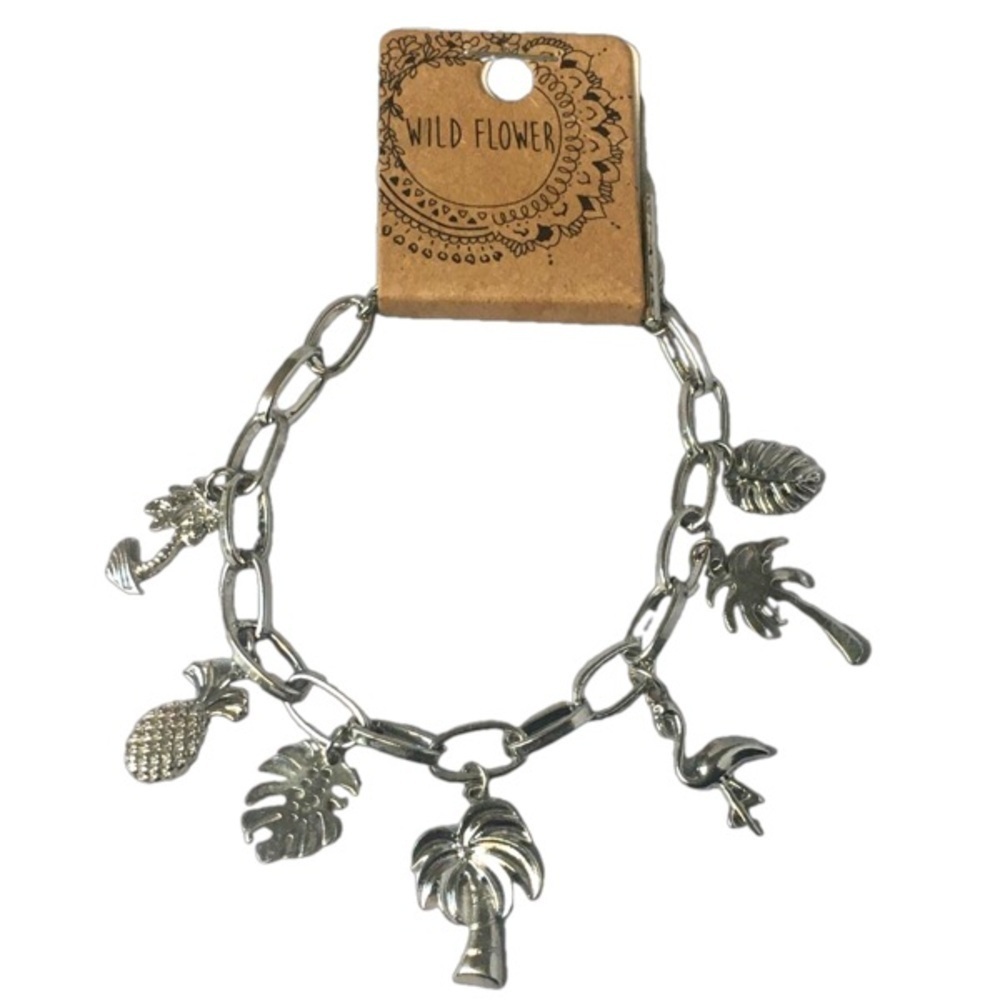 WILD FLOWER BEACH CHARM BRACELET‎